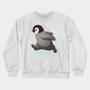 Happy emperor penguin chick Crewneck Sweatshirt